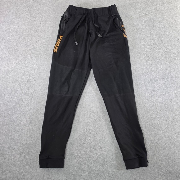 Virus Other - Virus Mens KL2 Active Joggers Black Gold Training Pants Small gym sweatpants